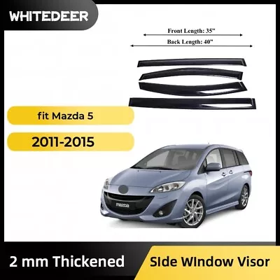 Fits Mazda 5 2011-2015 Side Window Visor Sun Rain Deflector Guard Thickened • $33.99