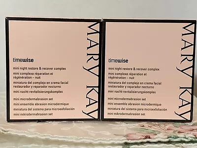 Lot Of 2 MARY KAY TIMEWISE Mini Travel Set Night Restore & Recover Complex • $22