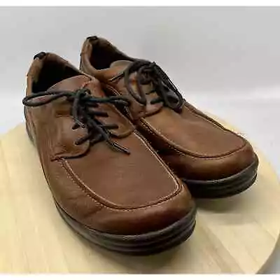 SAS Mens Brown Leather Move On Lace Up Shoe Sz 12M (S1679) • $64.99