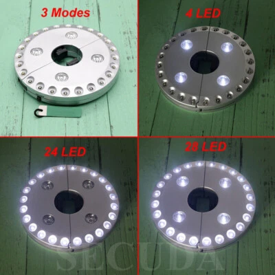 Outdoor Patio Umbrella Light 3 Brightness Modes Cordless 28 LED Outside Lights • $26.51