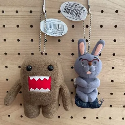 Domo-kun & Usaji Plushie Key Chain Set Of 2 Nearly New Japan • $65