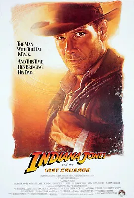 UNFRAMED Indiana Jones And The Last Crusade Movie Poster Prints Canvas Print B • $16.99