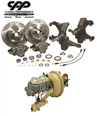 $950 • Buy 58-64 Chevy Impala 12  Disc Brake Power Booster Conversion Kit 2  Drop Spindles