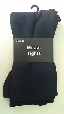 Missi Navy One Size Tights (70 To 100 Den ). (new). • £4.99