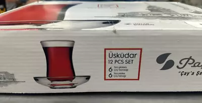 Pasabahce Aida Turkish Tea Glasses Authentic Tea Cups Set For 6 Glass • $14.88