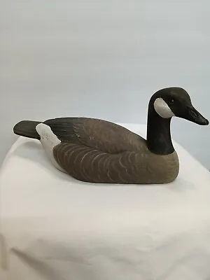 Vintage Joe Revello Canadian Goose Decoy Sculpture Wooden 1987 Signed • $180