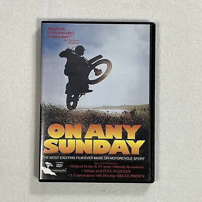 ON ANY SUNDAY Motorcycle Racing Motocross DVD Dirt Bike Tribune To Steve McQueen • $9.95