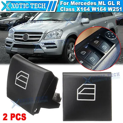 2x OEM Driver Window Switch Button Cap For Mercedes ML GL R Class W164 W251 X164 • $13.88