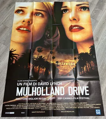 MULHOLLAND DRIVE Orig 2001 Italian Four Sheet Film Poster David Lynch  • $144