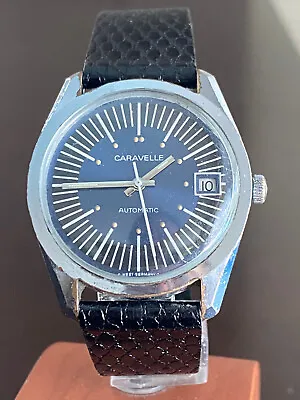 $95 • Buy Vintage Men's Bulova Caravelle Wrist Watch,cal. 110wacd,keeping Time,german 1974