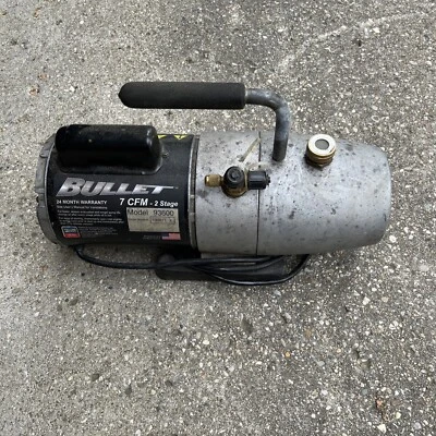 $195 • Buy Yellow Jacket Bullet 93600 2 Stage Vacuum Pump - 7CFM 115VAC 1PH 60HZ USED~NICE