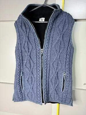 Pachamama Women’s Chamonix Body Warmer Wool Blend Gilet Size Medium • £3.95