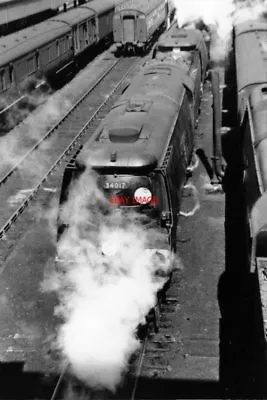 Photo  Sr West Country S Loco 34017 Ilfracombe + 34028 Eddystone 1953 At Exeter • £3