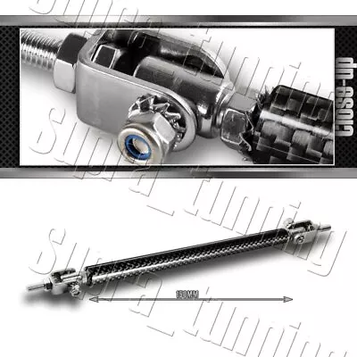 Adjustable Carbon Fiber Look Bumper Splitter Lip Strut Support Rod Tie Bar -150m • $16.79