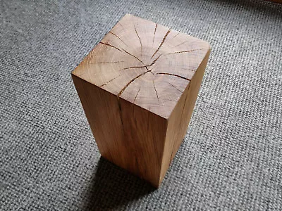 OAK BEAM LAMP STAND / SPEAKER STAND / DRINKS SIDE TABLE - Solid French Oak • £30