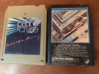 THE BEATLES 1967-1970 And Pablo Cruise World Away 8 Track Tape Lot • $18.99