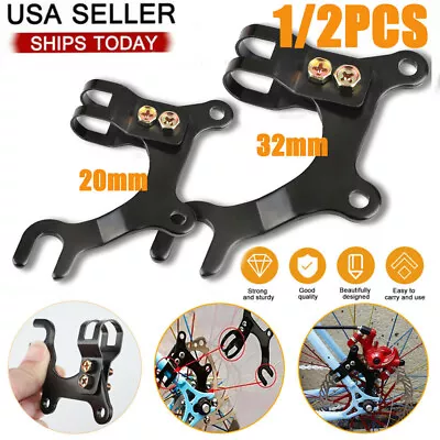 2Pc Bike Frame Conversion Bicycle Disc Brake Adaptor Bracket MTB Mountain Holder • $9.09