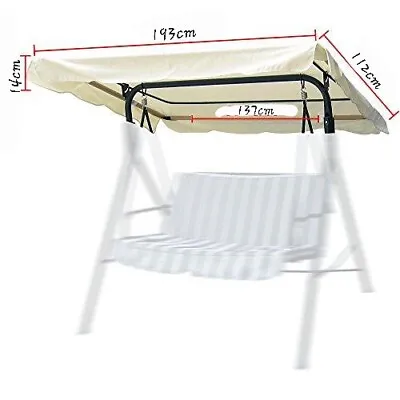 £9.99 • Buy Replacement Canopy For Outdoor Chair Garden Hammock Swing Chair Cover Beige