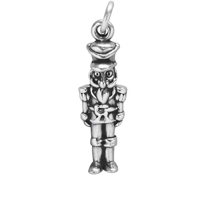 £18.96 • Buy Sterling Silver Toy Soldier Charm .925 Christmas Nutcracker Pendant