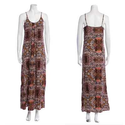$39.95 • Buy Rachel Zoe Floral Print Boho Maxi Dress Sleeveless Sundress Women's Medium $175
