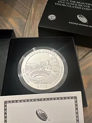 2012 Chaco Culture America The Beautiful 5 Oz Silver Coin NQ1 Collector Version • $163.55