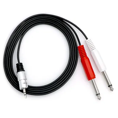 3.5mm 1/8  TRS (M) Stereo To Dual 6.35mm 1/4  TS (M)  Stereo Breakout Y- Cable  • $8.99