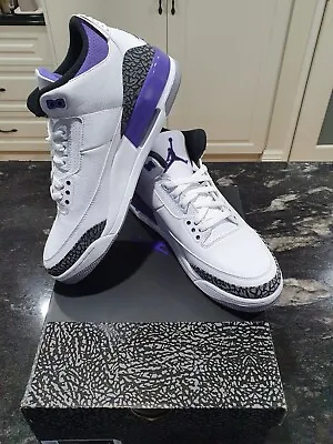 Nike Air Jordan 3 Dark Iris US Size 12.5 Style CT8532-105 • $375