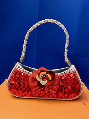 Red Sequin Purse Wallet  Ring Organizer  New • $23