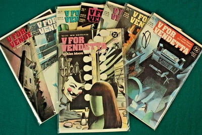 $50 • Buy V For VENDETTA - Lot Of 11 DC Comics (1988) - Alan Moore - Movie