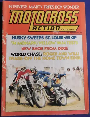 Motocross Action Magazine-dec 1973-marty Tripes-yam Mx250-monark 125-vintage • $22