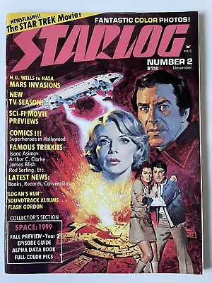 £69.99 • Buy STARLOG MAGAZINE USA No.2, 1976 Star Trek, Space 1999, Bionic Woman, Logan’s Run