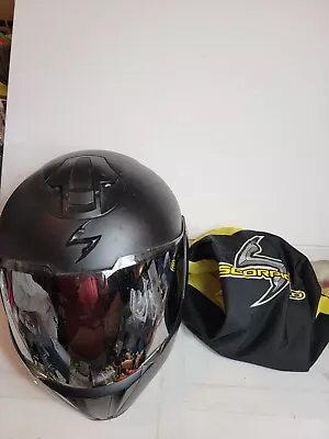 Scorpion EXO-900X Solid Helmet Black XL 7 5/8 - 7 3/4 Full Face And Visor  • $58.99