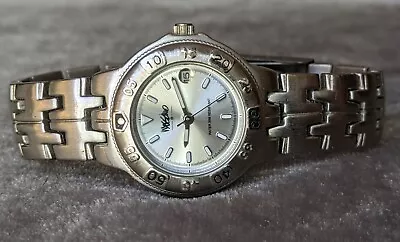 Mossimo Women's Silver Tone Quartz Watch Date Indicator Runs Great! • $9.99