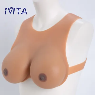 F Cup Silicone Breast Forms Transgender Boobs Drag Queen TV Bra Enhancers • $178.50