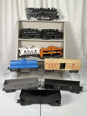 Lot Of 10 Vintage Marx Train Locomotion Caboose Freight Car Coal Tender O • $20