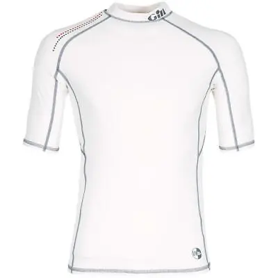 £15.99 • Buy Gill Sailing Base Layer Pro Rash Vest Short Sleeve - White Men's (S4-15-4431)