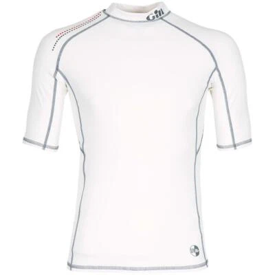 £15.99 • Buy Gill Sailing Base Layer Pro Rash Vest Short Sleeve - White Men's (S4-15-4431)