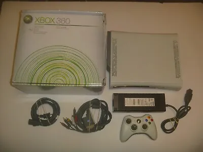 Microsoft Xbox 360 Pro 20GB System Console  White In Original Box Good Condition • $124.95