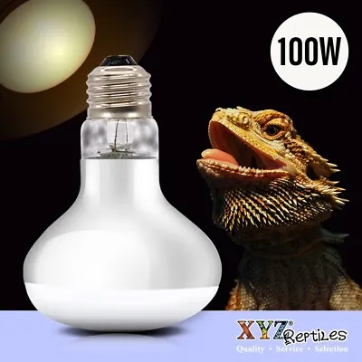 UVA Reptile Heat Lamp 100 Watt Bulb Basking Light XYZReptiles • $10.99