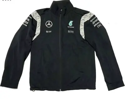 Mercedes Soft Shell Jacket Petronas HUGO BOSS F1 Supplied Item 2016 Size M Men • $331.20