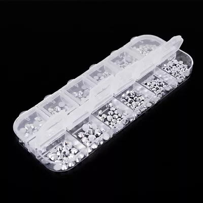 3D Nail Art Pearl Beads UV Gel Polish Acrylic Tips Decoration Manicure Case • $3.45