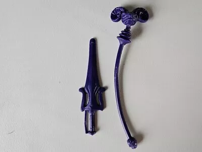 Skeletor Sword And Staff Weapons He-Man Masters Of The Universe Vintage 80s • $28