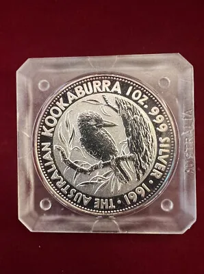 1991 Australia $5 Kookaburra 1 Oz. Mint Sealed Case! SECOND YEAR ISSUE. • $55