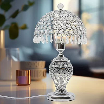 Modern Crystal Table Lamp Luxury Decorative Crystal Table Lamp With E27 Bulb NEW • $57