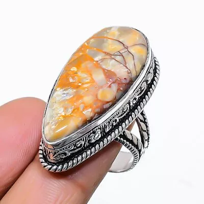 Wild Horse Gemstone Handmade 925 Sterling Silver Gift Jewelry Ring Size 8 K611 • $6.99