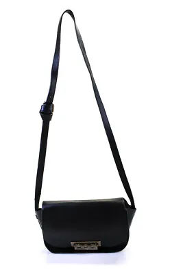 $81.01 • Buy ZAC Zac Posen Womens Leather Crossbody Shoulder Handbag Black
