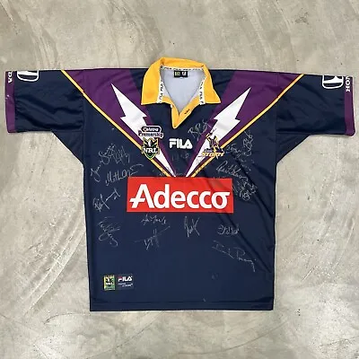 Player #14 Pomery 2000 Melbourne Storm Rugby League Signed Match Jersey Vintage • $320