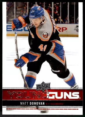 2012-13 Upper Deck Young Guns Matt Donovan Rookie New York Islanders #236 • $2.29