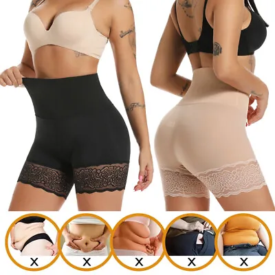 Women Anti Chafing Boyshorts Under Dress Tummy Control Safety Pants Body Shaper • £13.99