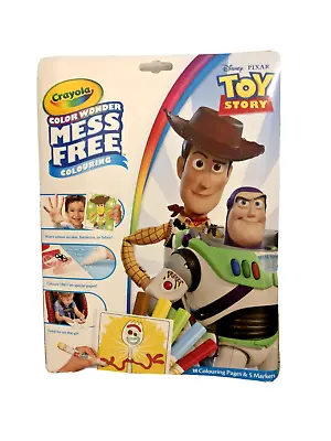 Toy Story 4 Crayola Colour Wonder Mess-Free - 18 Page Colouring Book & 5 Markers • £6.99